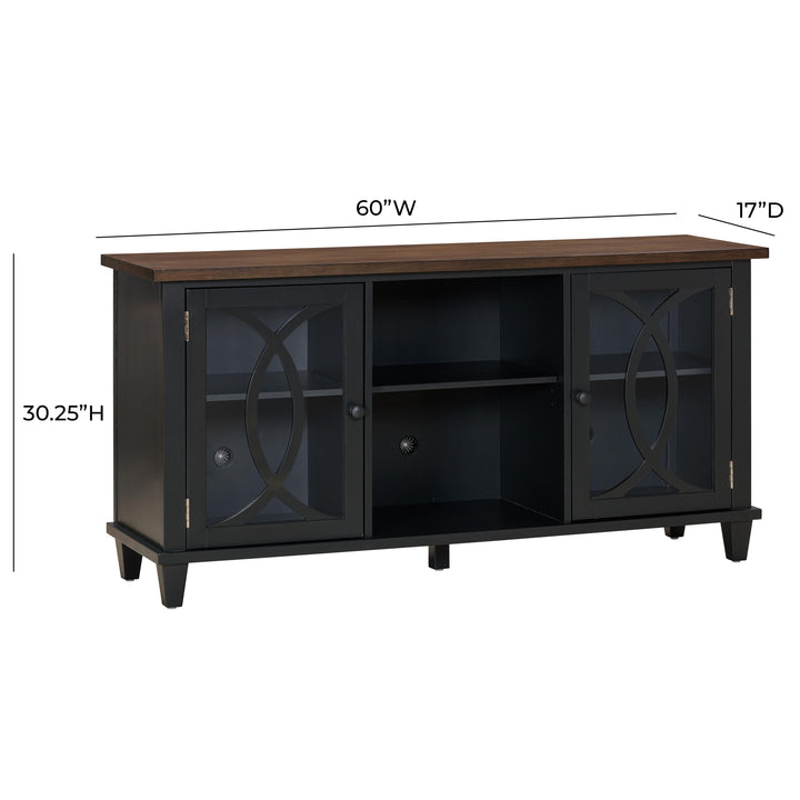 American Home Furniture | TOV Furniture - Presby Charcoal 60" Console