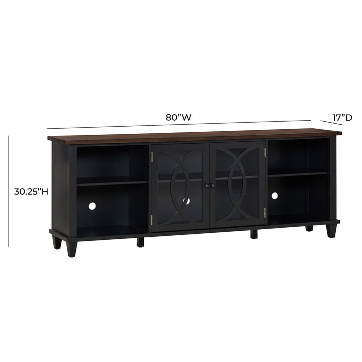 American Home Furniture | TOV Furniture - Presby Charcoal 80" Console