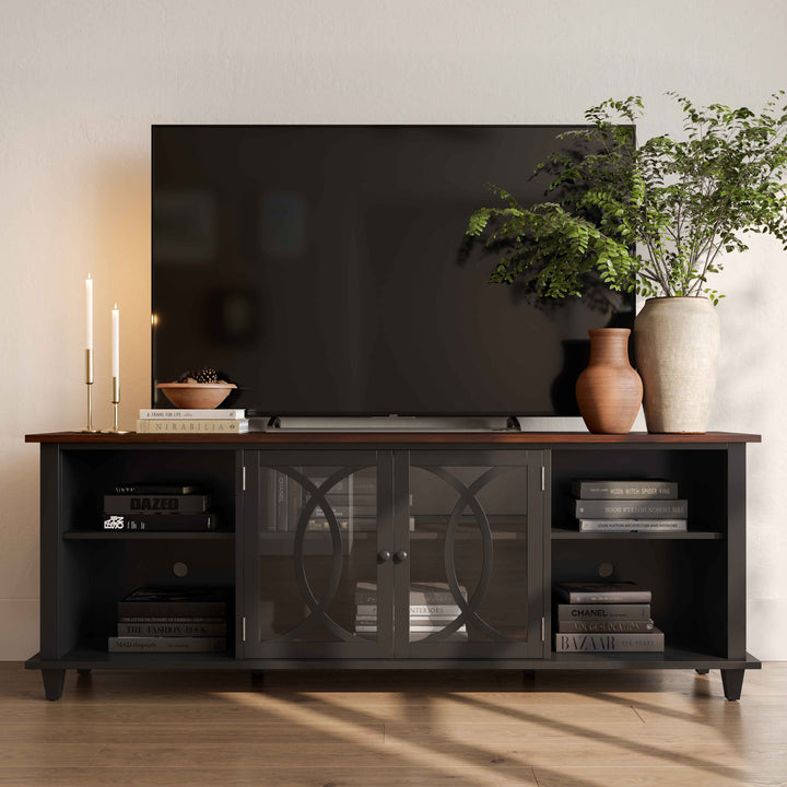 American Home Furniture | TOV Furniture - Presby Charcoal 80" Console