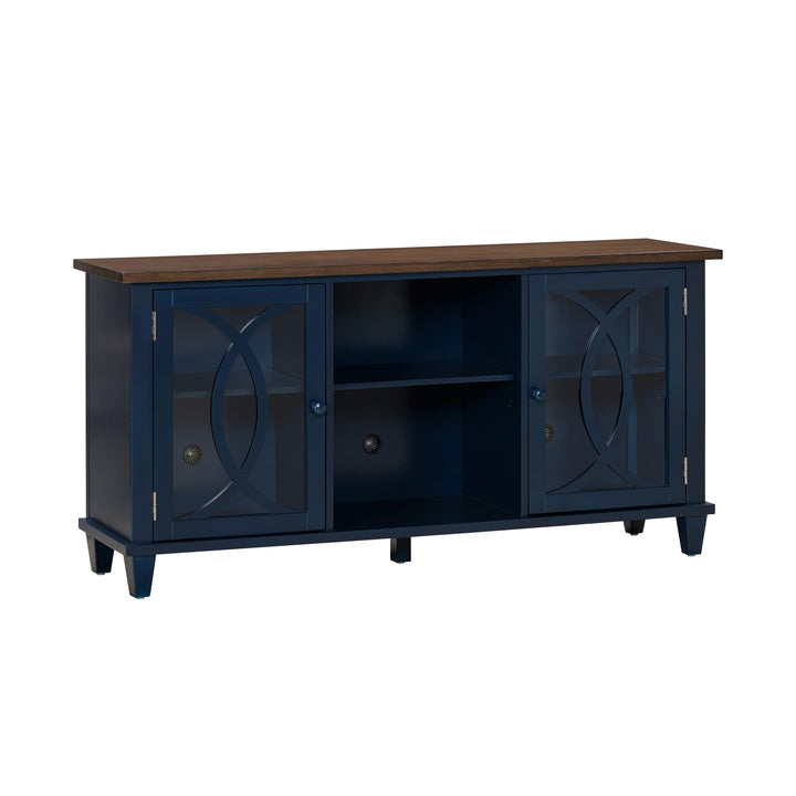 American Home Furniture | TOV Furniture - Presby Blue 60" Console