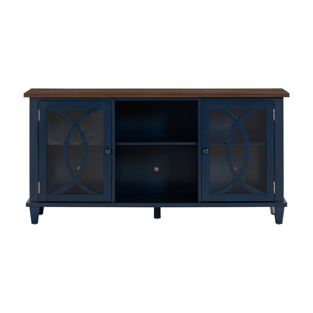 American Home Furniture | TOV Furniture - Presby Blue 60" Console