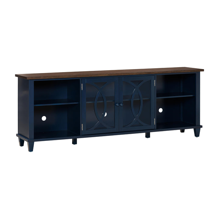 American Home Furniture | TOV Furniture - Presby Blue 80" Console