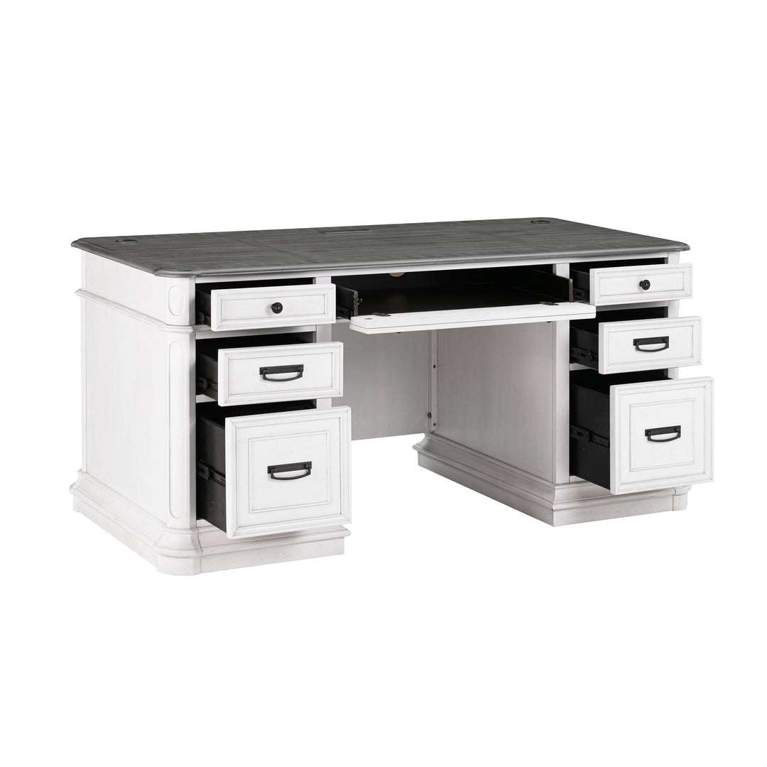 American Home Furniture | TOV Furniture - Roanoke White Executive Desk