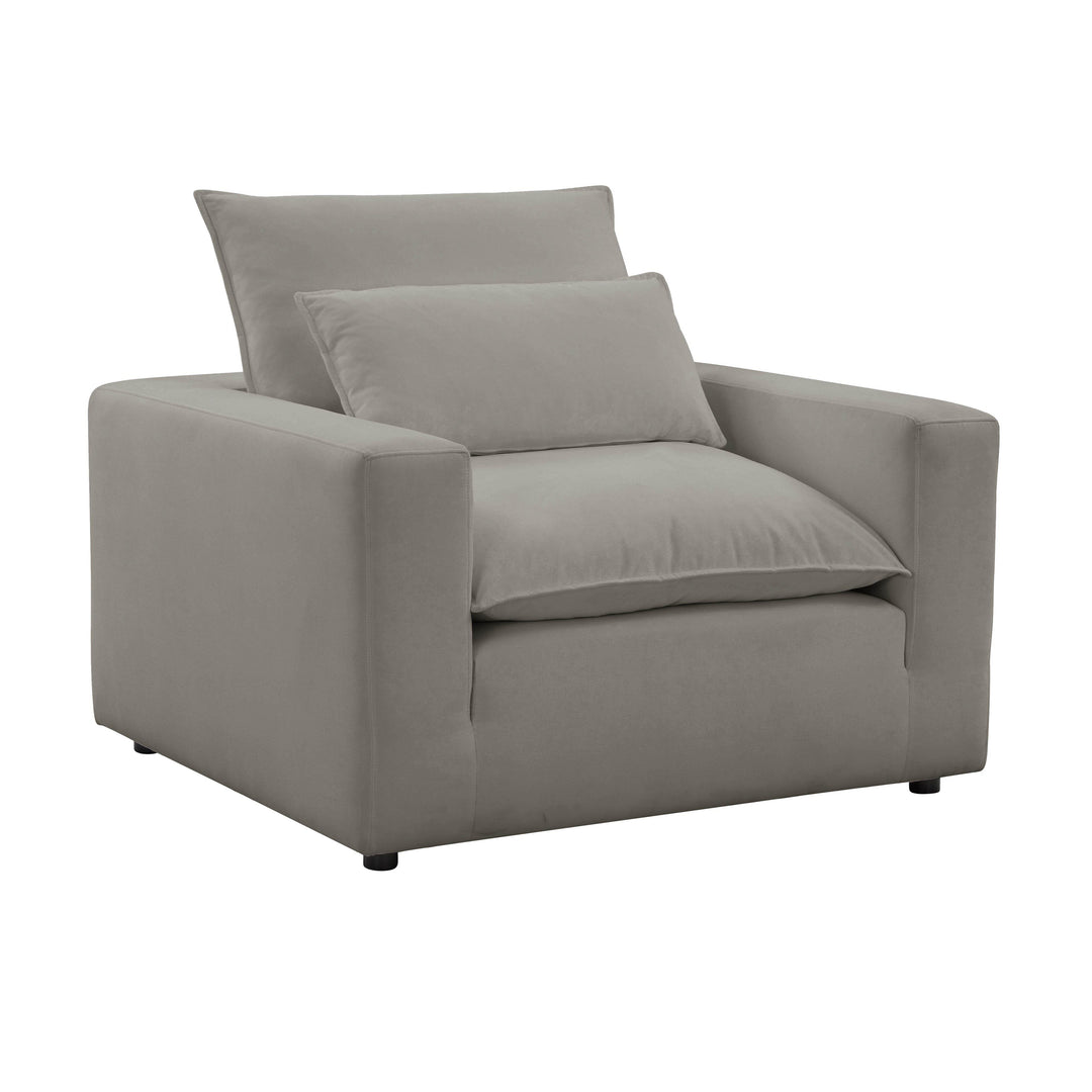 American Home Furniture | TOV Furniture - Cali Slate Arm Chair