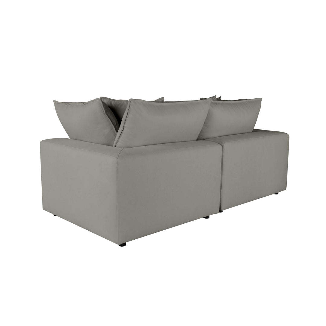 American Home Furniture | TOV Furniture - Cali Slate Modular Loveseat