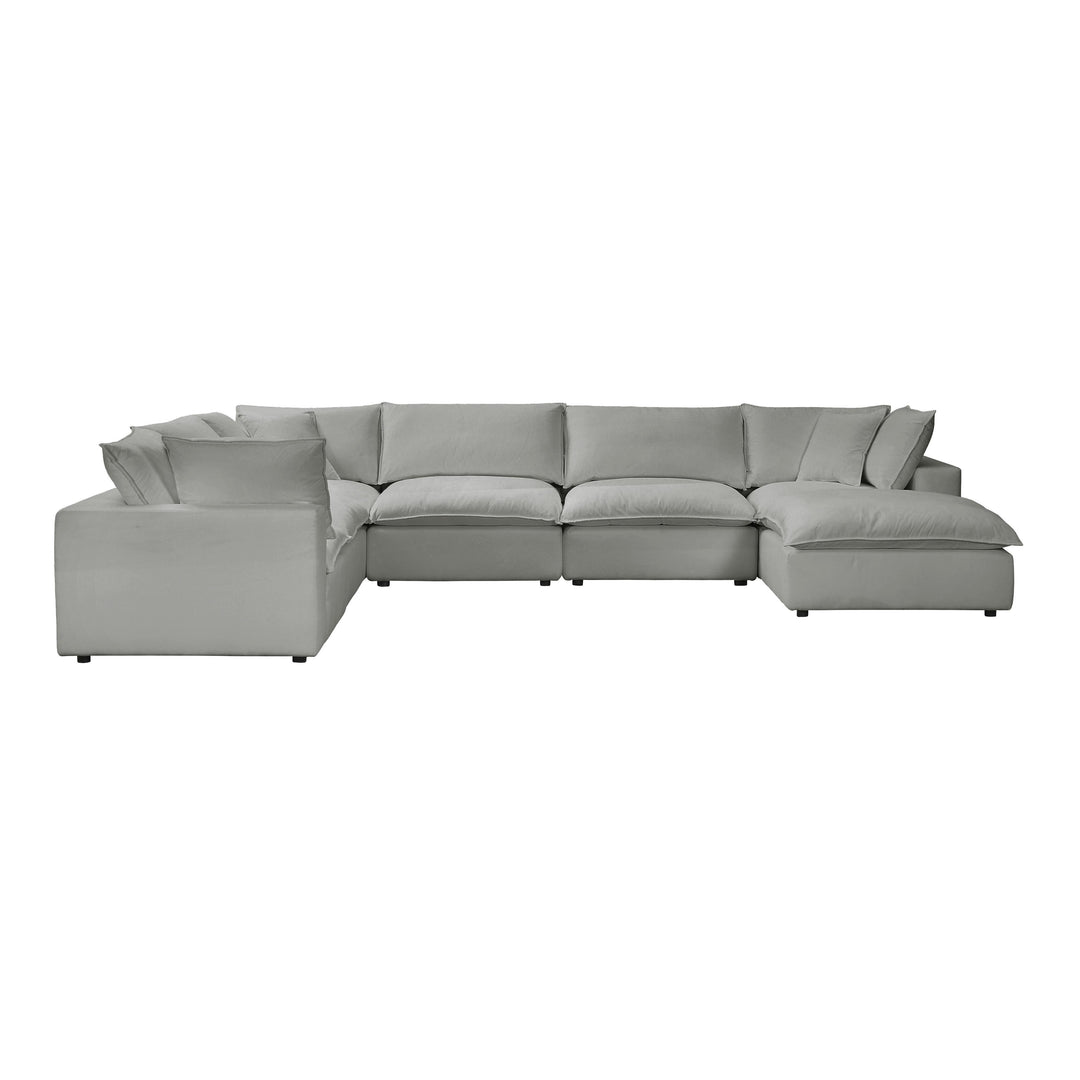 American Home Furniture | TOV Furniture - Cali Slate Modular Large Chaise Sectional
