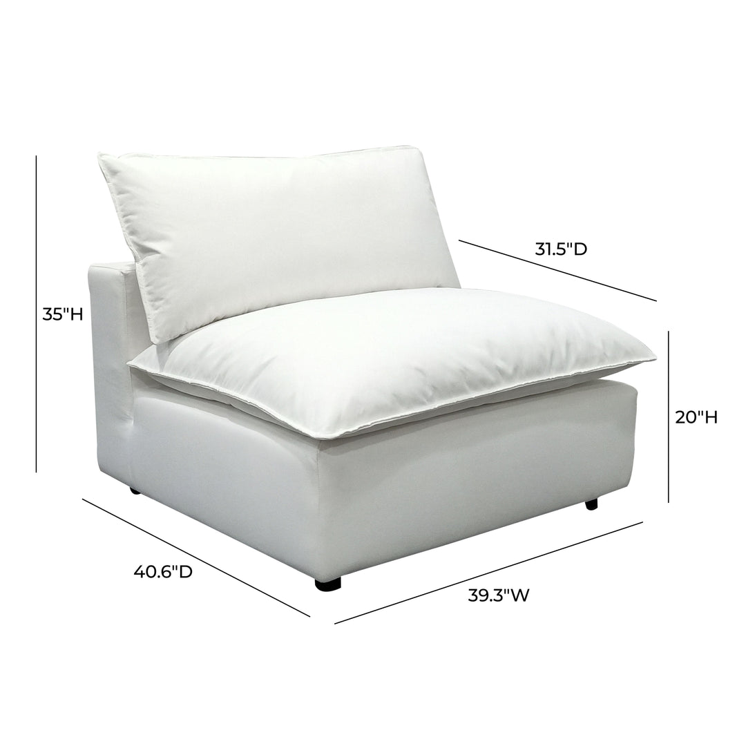 American Home Furniture | TOV Furniture - Cali Pearl Armless Chair