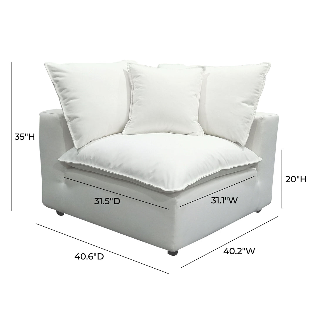 American Home Furniture | TOV Furniture - Cali Pearl Corner Chair