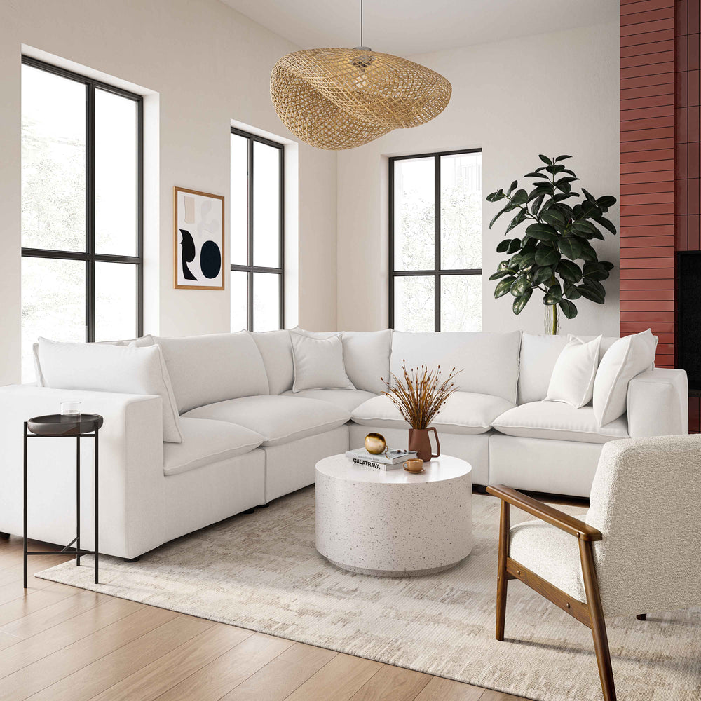 American Home Furniture | TOV Furniture - Cali Pearl Modular L-Sectional