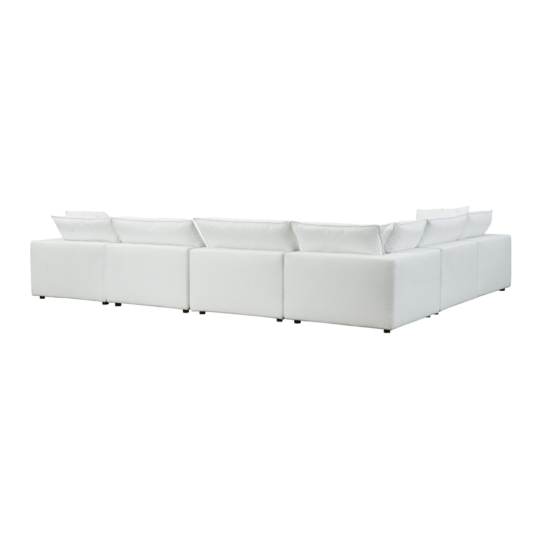 American Home Furniture | TOV Furniture - Cali Pearl Modular Large Chaise Sectional