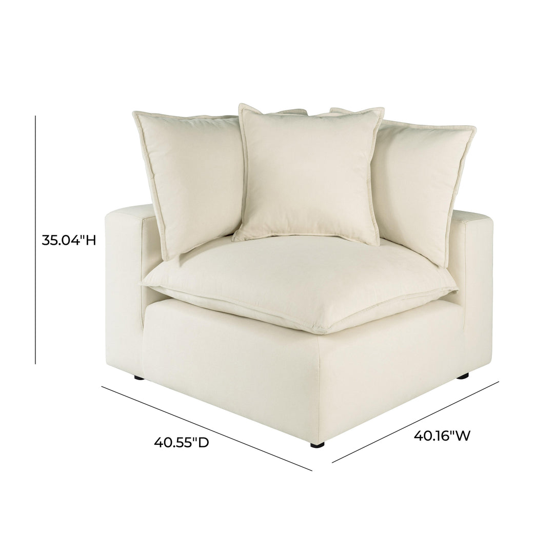 American Home Furniture | TOV Furniture - Cali Natural Corner Chair