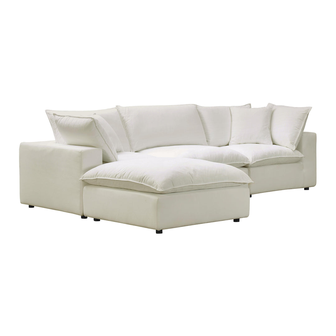 American Home Furniture | TOV Furniture - Cali Natural Modular 4 Piece Sectional