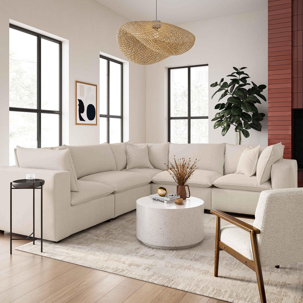 American Home Furniture | TOV Furniture - Cali Natural Modular L-Sectional