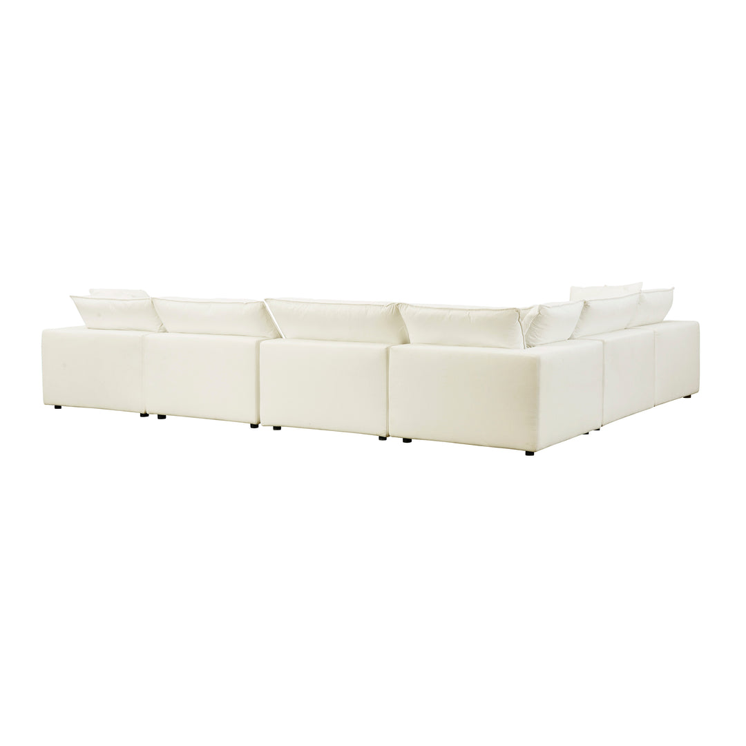 American Home Furniture | TOV Furniture - Cali Natural Modular Large Chaise Sectional