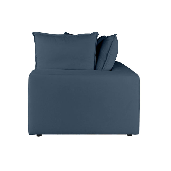 American Home Furniture | TOV Furniture - Cali Navy Corner Chair