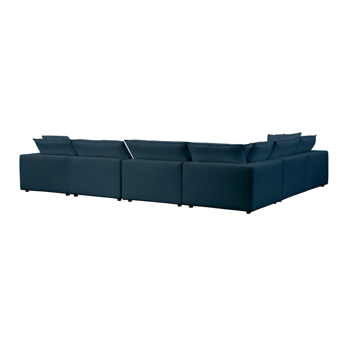 American Home Furniture | TOV Furniture - Cali Navy Modular Large Chaise Sectional