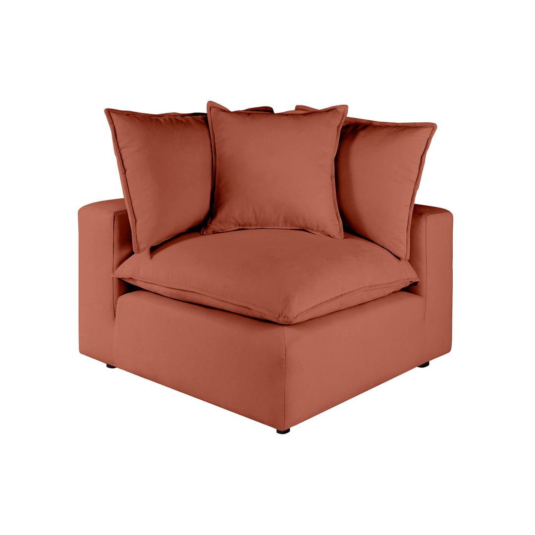 American Home Furniture | TOV Furniture - Cali Rust Corner Chair