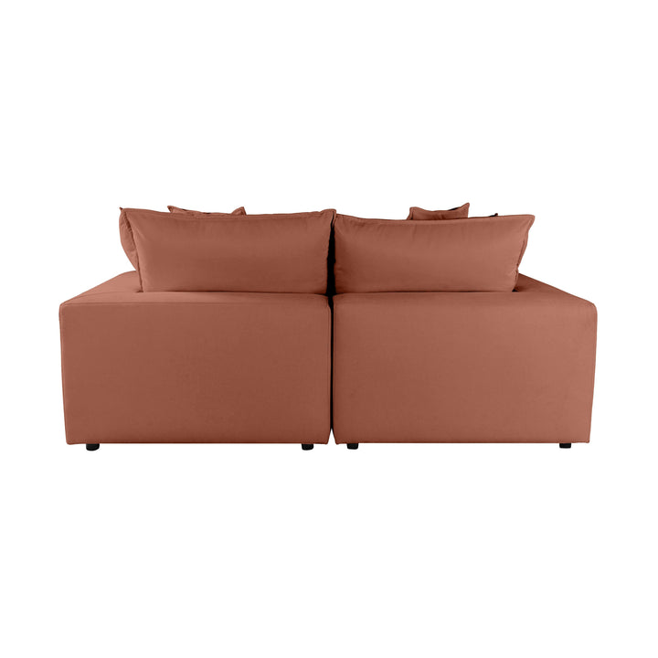 American Home Furniture | TOV Furniture - Cali Rust Modular Loveseat