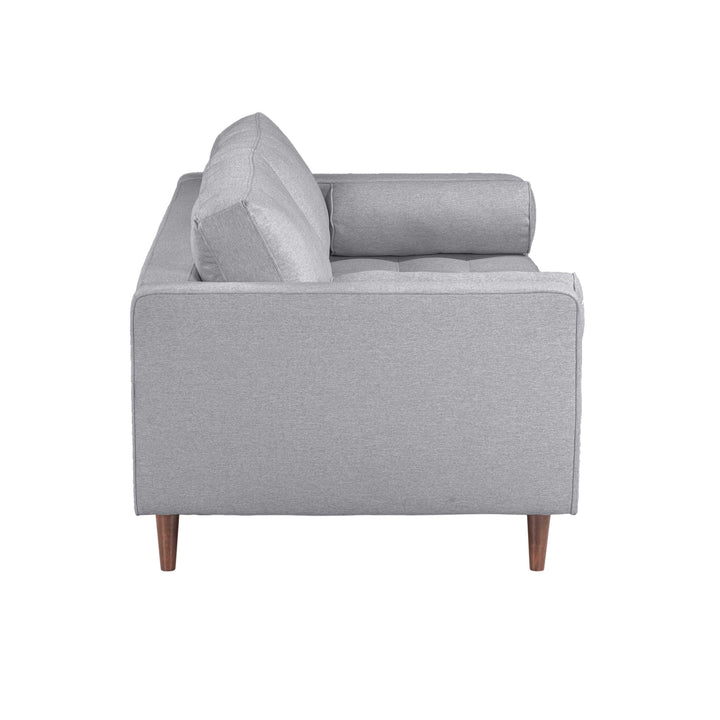 American Home Furniture | TOV Furniture - Cave Gray Tweed Loveseat