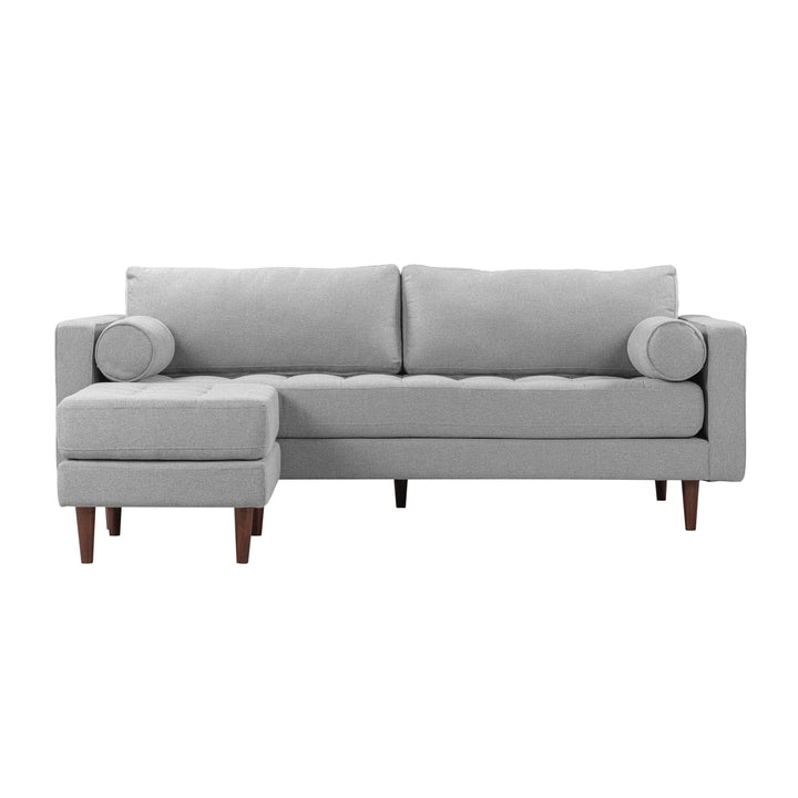 American Home Furniture | TOV Furniture - Cave Gray Tweed Sectional