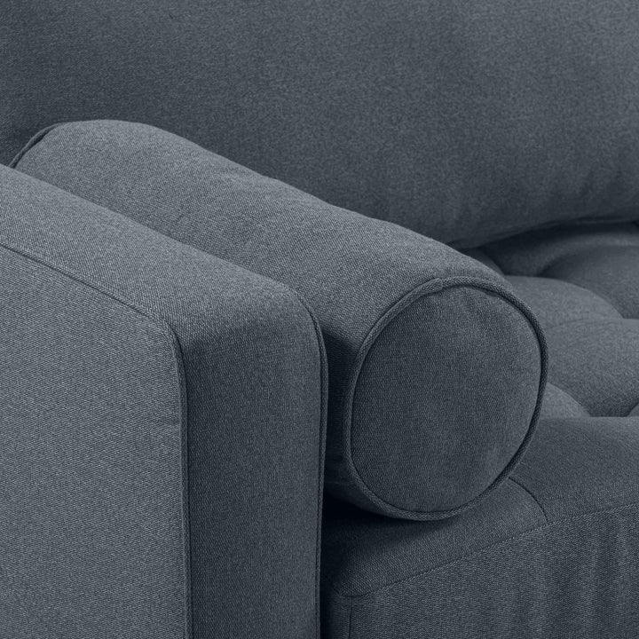 American Home Furniture | TOV Furniture - Cave Navy Tweed Sofa