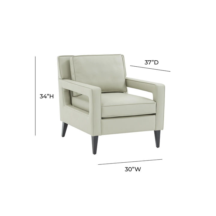 American Home Furniture | TOV Furniture - Luna Stone Gray Accent Chair