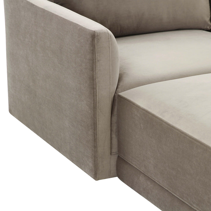 American Home Furniture | TOV Furniture - Willow Taupe Modular Sectional