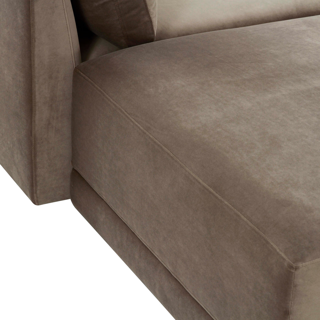 American Home Furniture | TOV Furniture - Willow Taupe Modular LAF Sectional