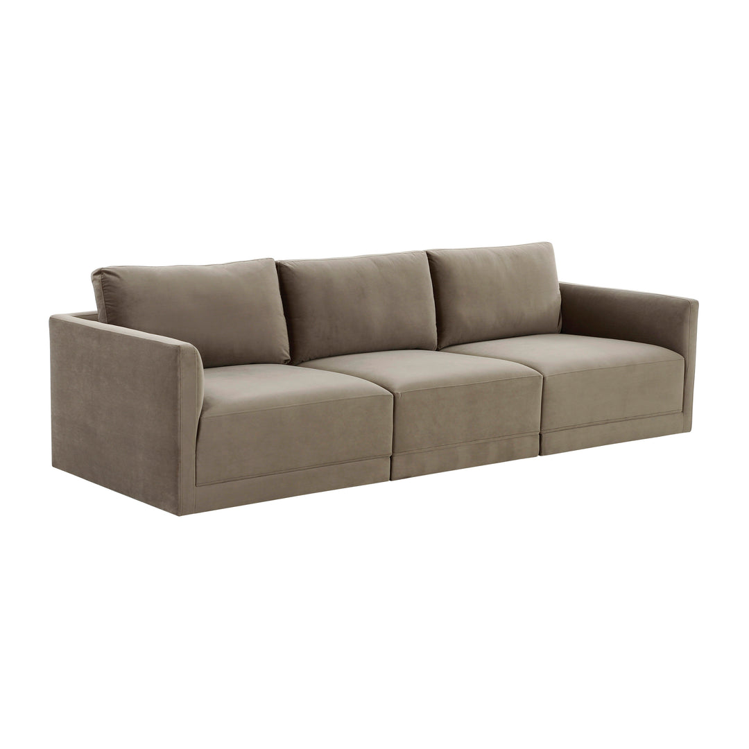 American Home Furniture | TOV Furniture - Willow Taupe Modular Sofa