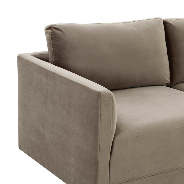 American Home Furniture | TOV Furniture - Willow Taupe Modular Sofa