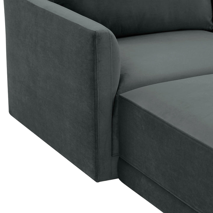 American Home Furniture | TOV Furniture - Willow Charcoal Modular U Sectional