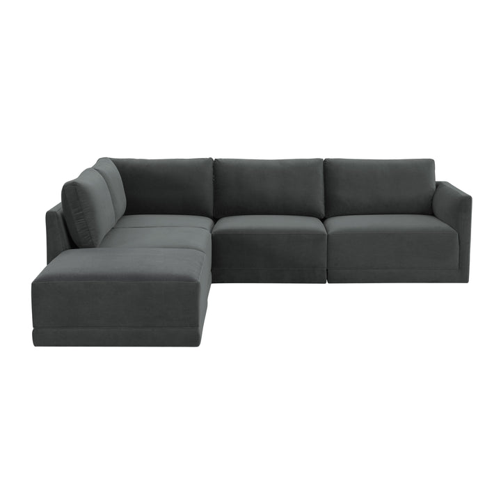 American Home Furniture | TOV Furniture - Willow Charcoal Modular LAF Sectional