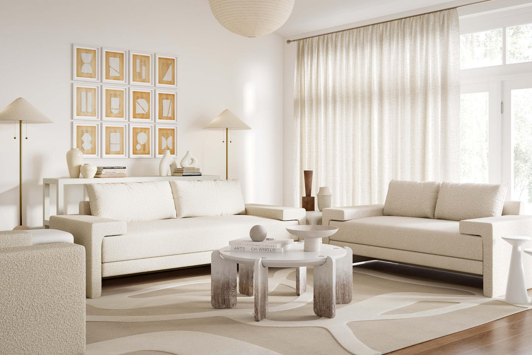 American Home Furniture | TOV Furniture - Maeve Cream Boucle Sofa