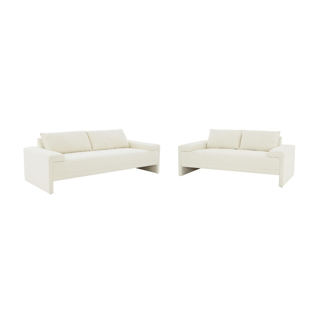 American Home Furniture | TOV Furniture - Maeve Cream Boucle Sofa