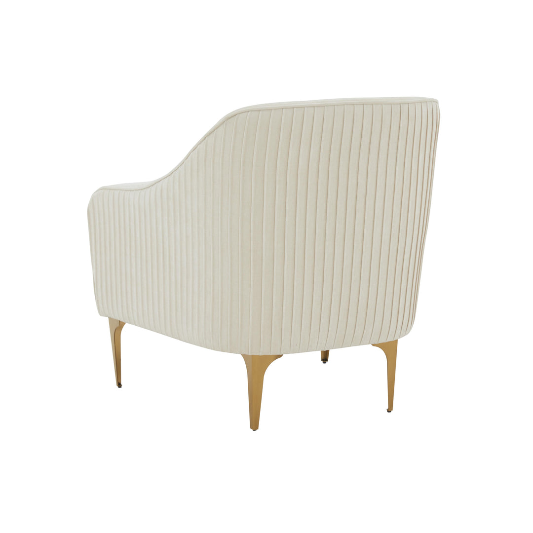 American Home Furniture | TOV Furniture - Serena Cream Velvet Accent Chair