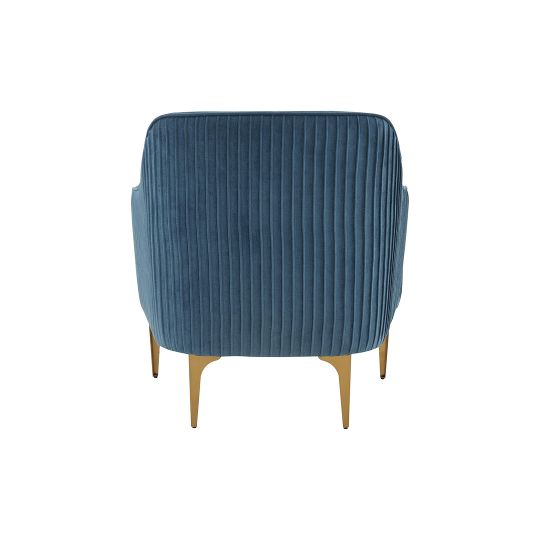 American Home Furniture | TOV Furniture - Serena Blue Velvet Accent Chair