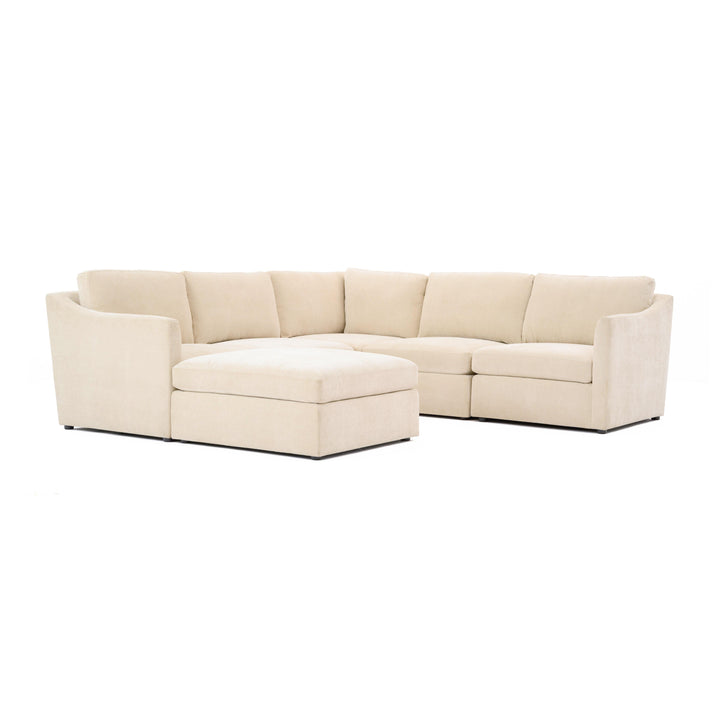 American Home Furniture | TOV Furniture - Aiden Beige Modular Chaise Sectional