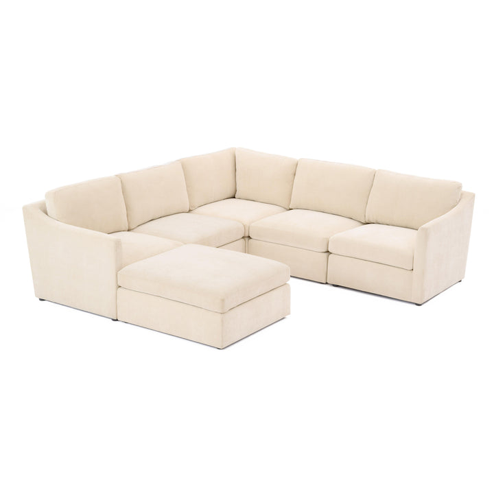 American Home Furniture | TOV Furniture - Aiden Beige Modular Chaise Sectional