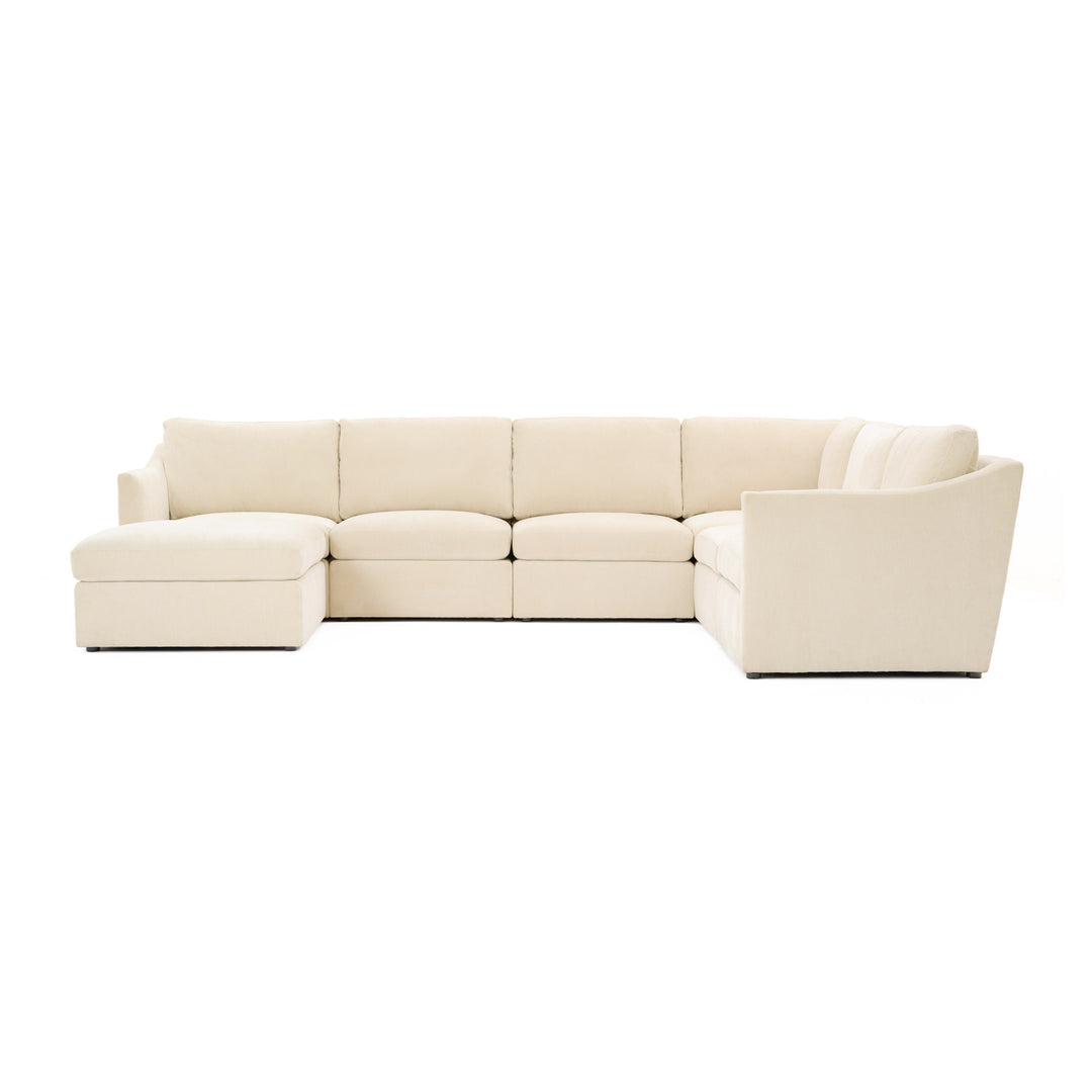 American Home Furniture | TOV Furniture - Aiden Beige Modular Large Chaise Sectional