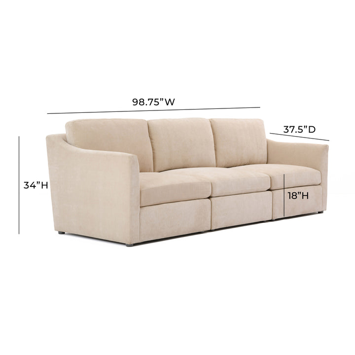 American Home Furniture | TOV Furniture - Aiden Beige Modular Sofa