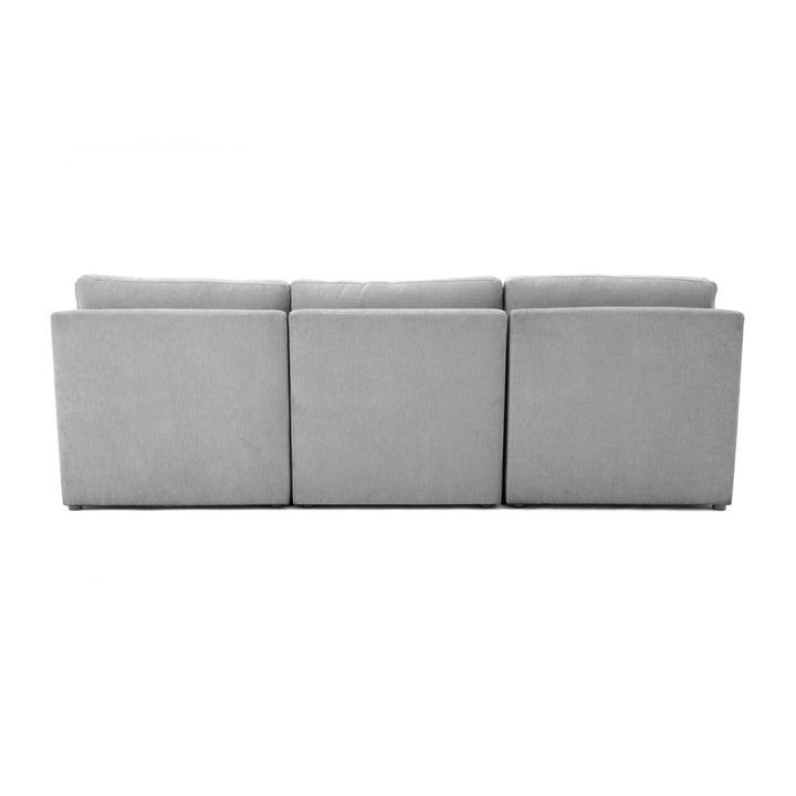 American Home Furniture | TOV Furniture - Aiden Gray Modular Small Chaise Sectional