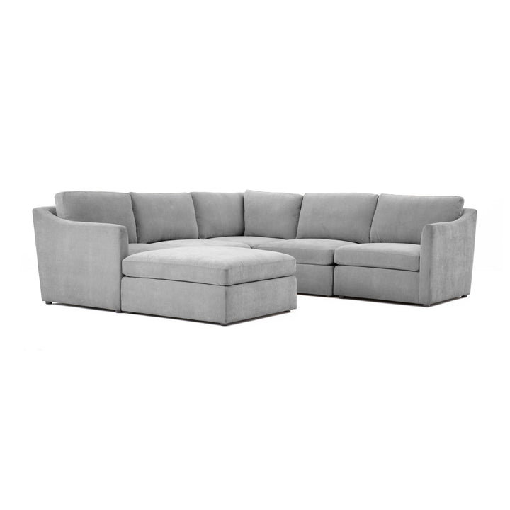 American Home Furniture | TOV Furniture - Aiden Gray Modular Chaise Sectional