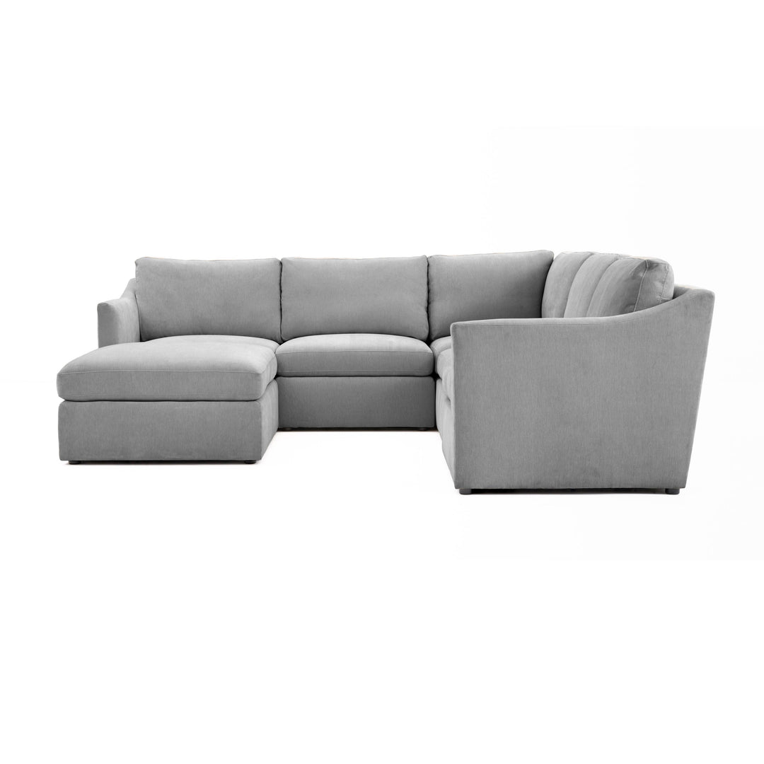 American Home Furniture | TOV Furniture - Aiden Gray Modular Chaise Sectional