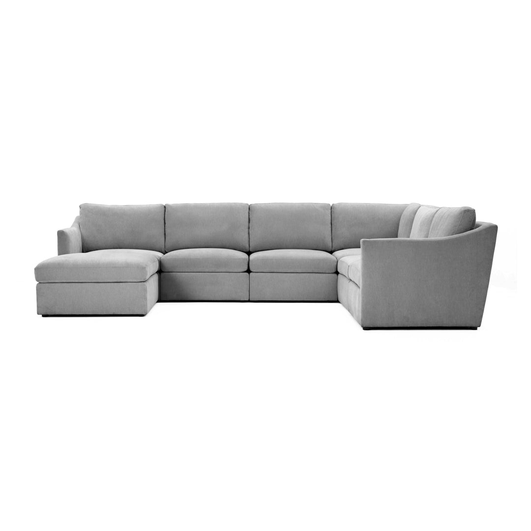 American Home Furniture | TOV Furniture - Aiden Gray Modular Large Chaise Sectional