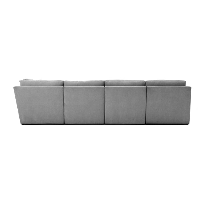 American Home Furniture | TOV Furniture - Aiden Gray Modular Large Chaise Sectional