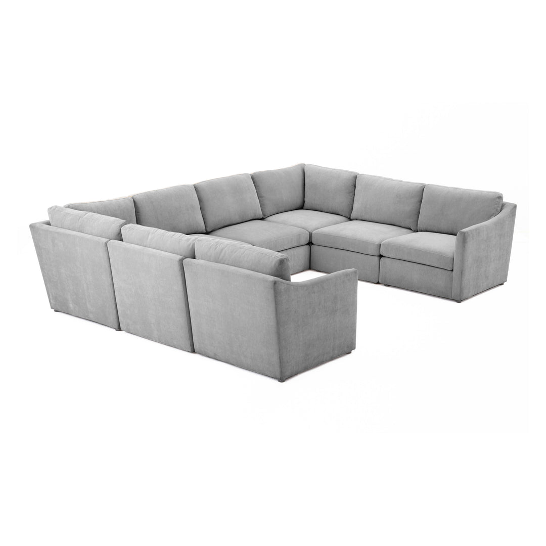 American Home Furniture | TOV Furniture - Aiden Gray Modular U Sectional