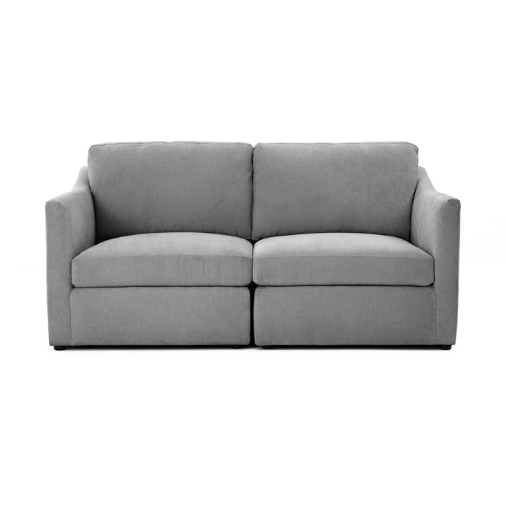 American Home Furniture | TOV Furniture - Aiden Gray Modular Loveseat