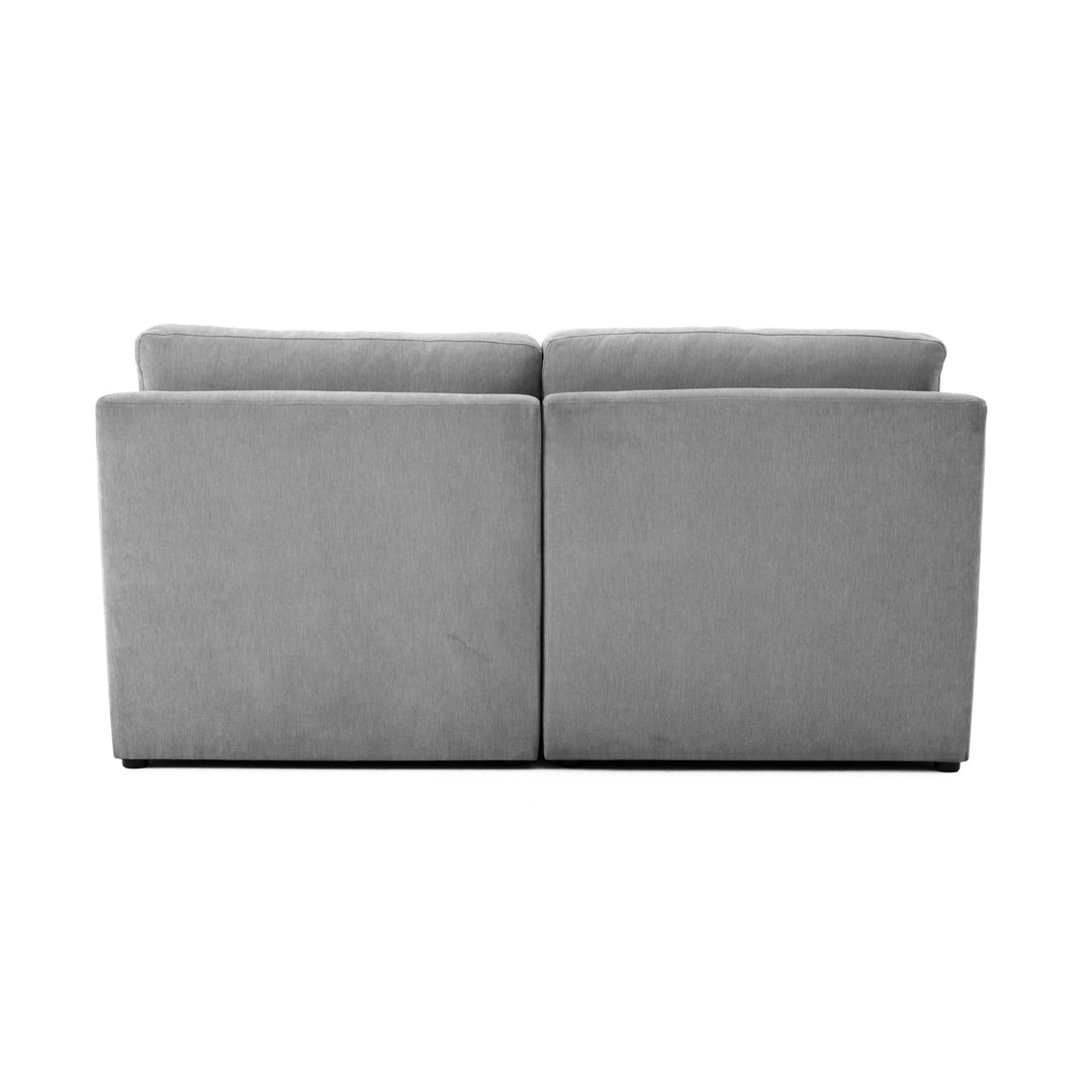 American Home Furniture | TOV Furniture - Aiden Gray Modular Loveseat