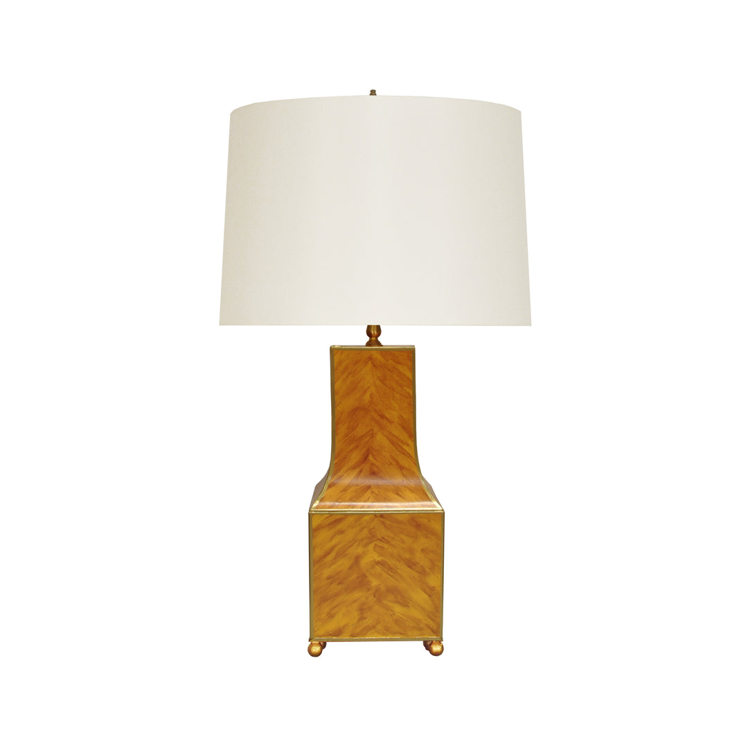 Handpainted Pagoda Table Lamp In Tortoise Shell - RENATA TORT