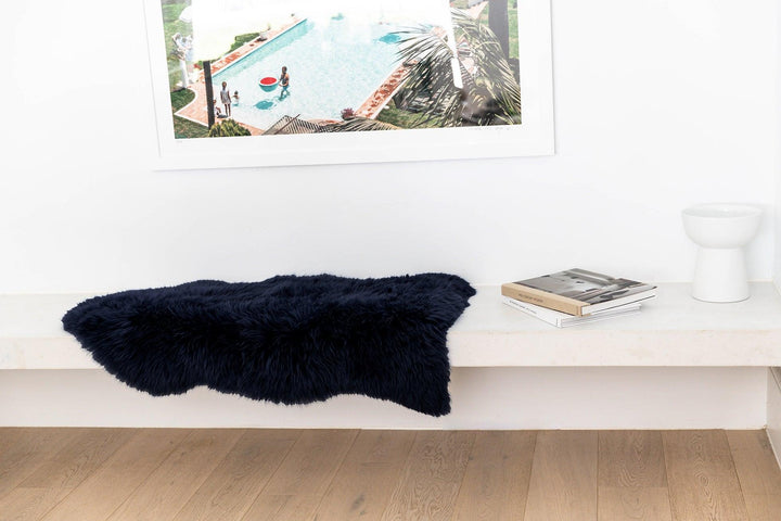 Long Wool Sheepskin Rug Single - AmericanHomeFurniture